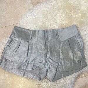 Express High Waist Silver Women's Shorts